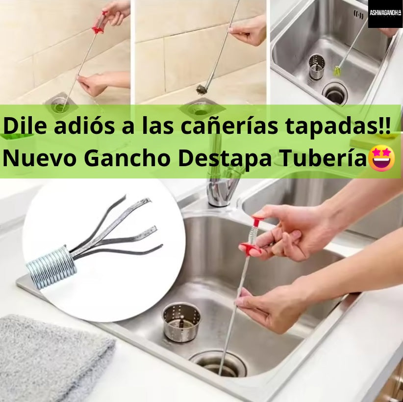 ⭐Gancho Destapa Tubería