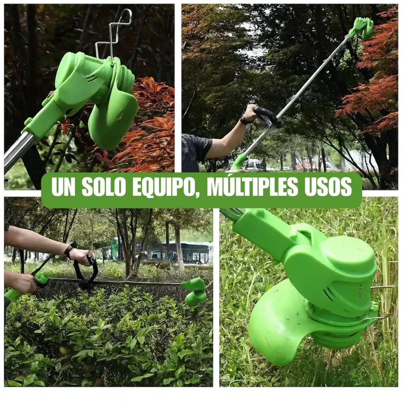 Cortadora Podadora Recargable TriCut Force-Corta Pasto, Maleza y Ramas, sin Cables