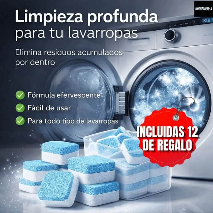 Cepillo de Limpieza 9 en 1 SpinClean Pro+12 Pastillas Limpia Lavadora de Regalo — Limpia profundo y en menos tiempo sin esfuerzo