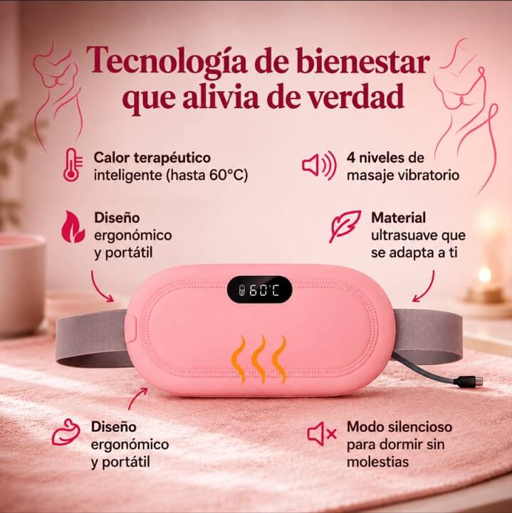 FemRelief - Calor y vibración que apaga tu dolor menstrual