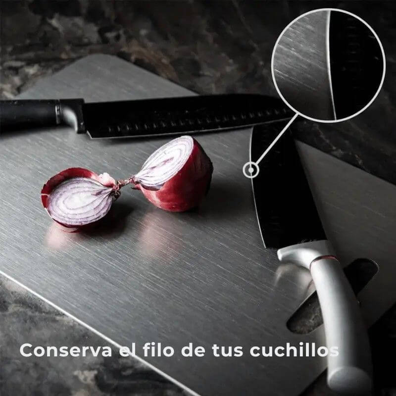 Tabla de Acero Inoxidable PureCut — La tabla que no esconde bacterias