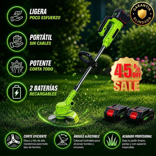 Cortadora Podadora Recargable TriCut Force-Corta Pasto, Maleza y Ramas, sin Cables