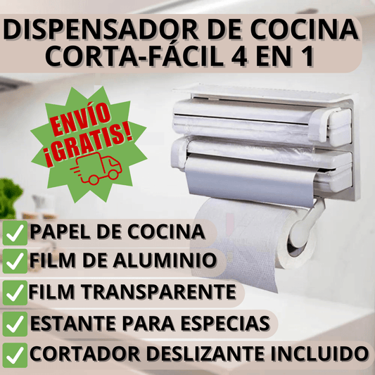 Dispensador de Cocina Corta-fácil 4 en 1