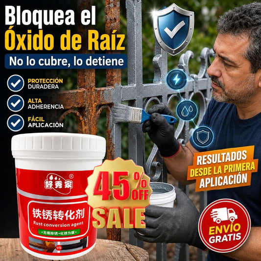 Pintura Antioxido para Metal 1 Kg OxiStop-Convierte el óxido en protección real