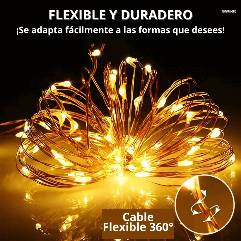 Luces De Navidad Solares 20mts 200 LED