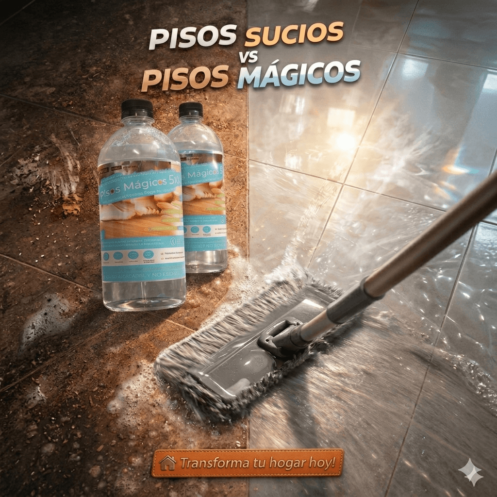 LIMPIADOR PISOS MÁGICOS 5X- El piso limpio que creías imposible