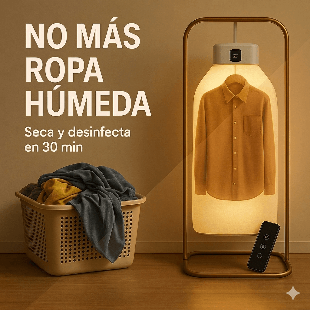 Secadora de Ropa Portátil-Ropa seca y sin olor a humedad en minutos