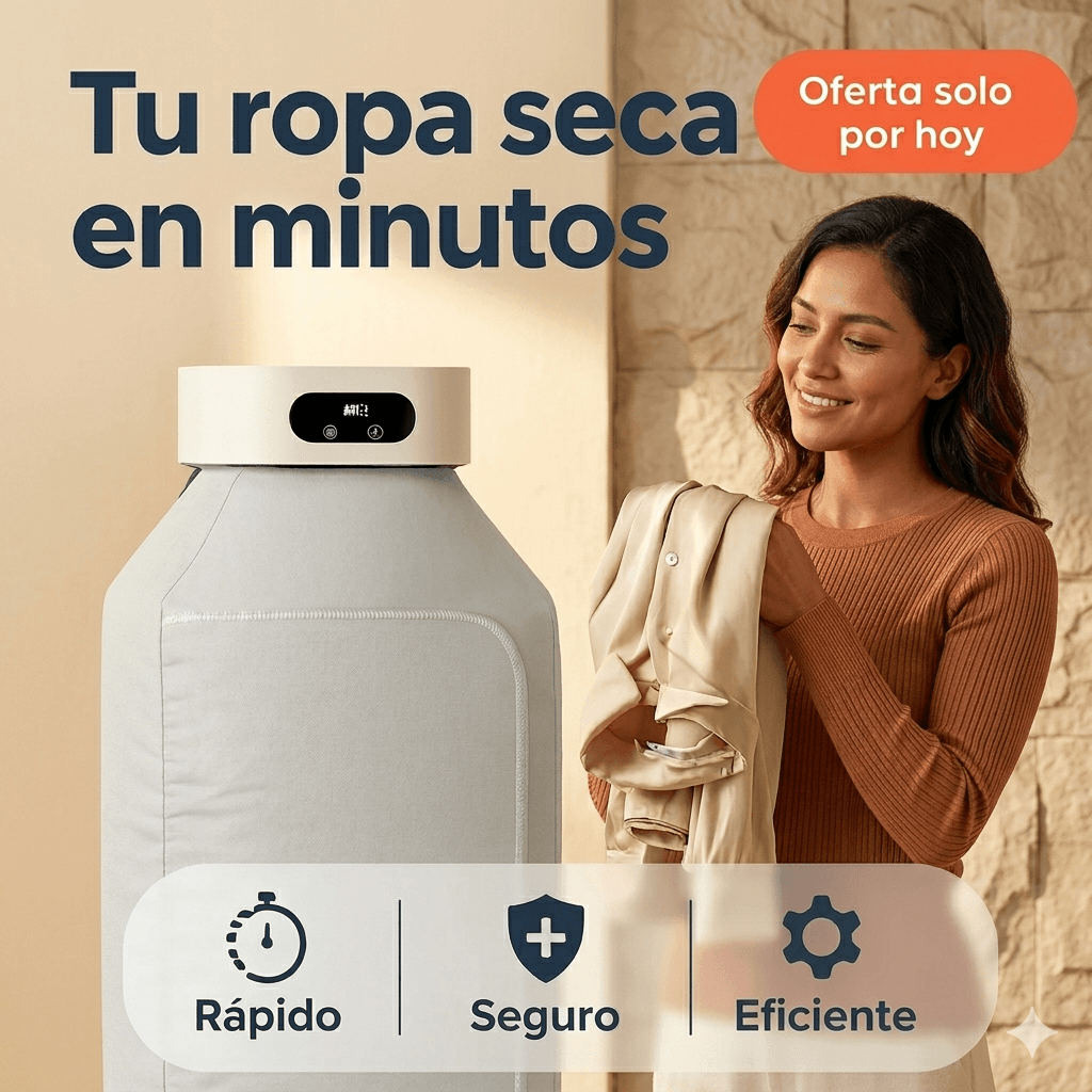 Secadora de Ropa Portátil-Ropa seca y sin olor a humedad en minutos