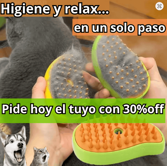 Cepillo de vapor para Mascotas 3 EN 1