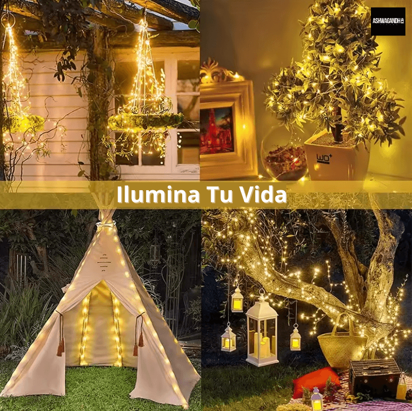 Luces De Navidad Solares 20mts 200 LED