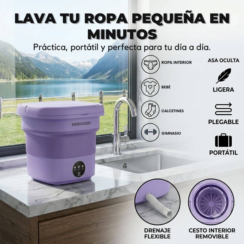 Mini Lavadora SaveSpin - Gasta menos lavando solo lo que usas