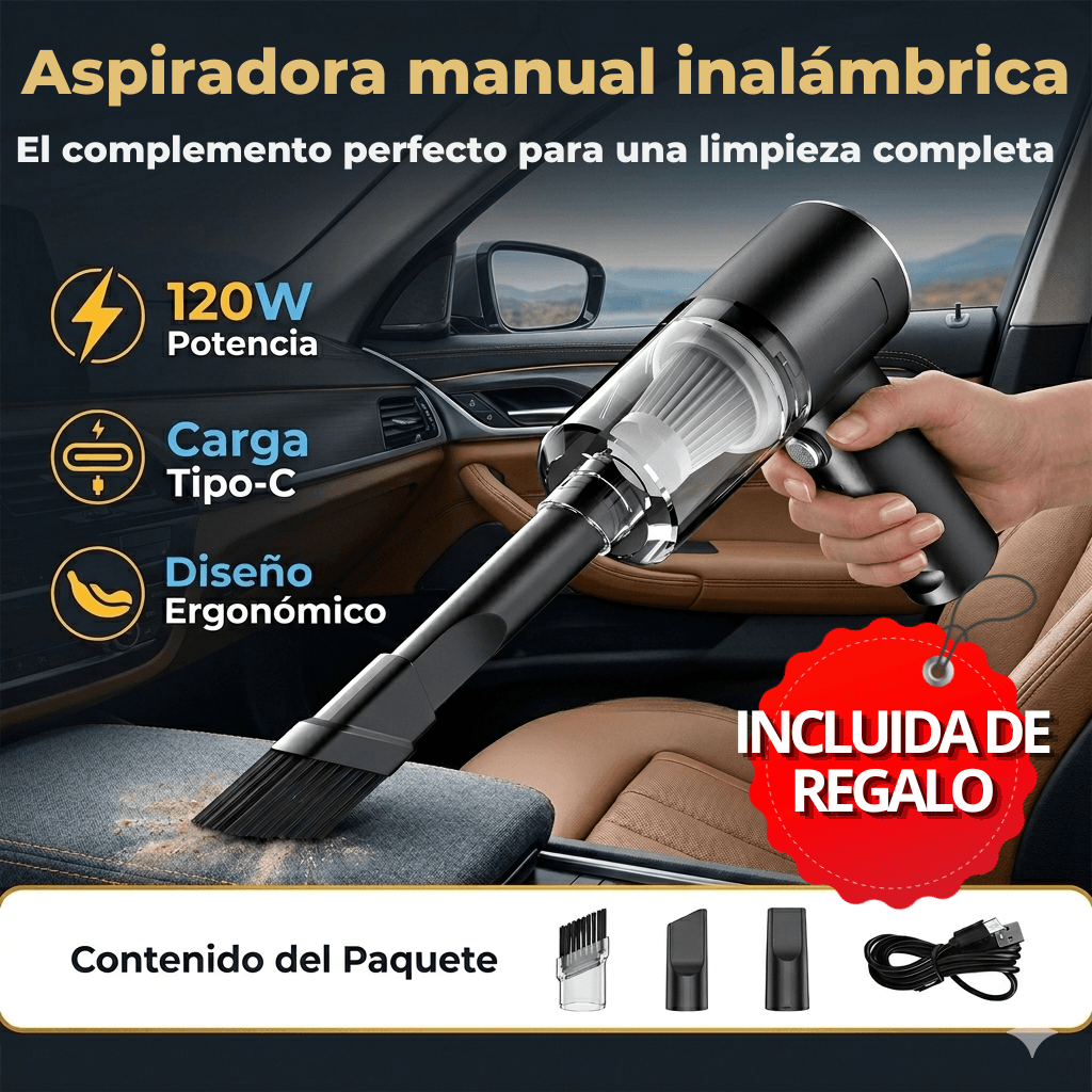 Hidrolavadora TurboClean Pro + Aspiradora Inalámbrica de Regalo — Potencia brutal, limpieza profunda en minutos