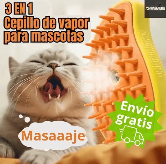Cepillo de vapor para Mascotas 3 EN 1