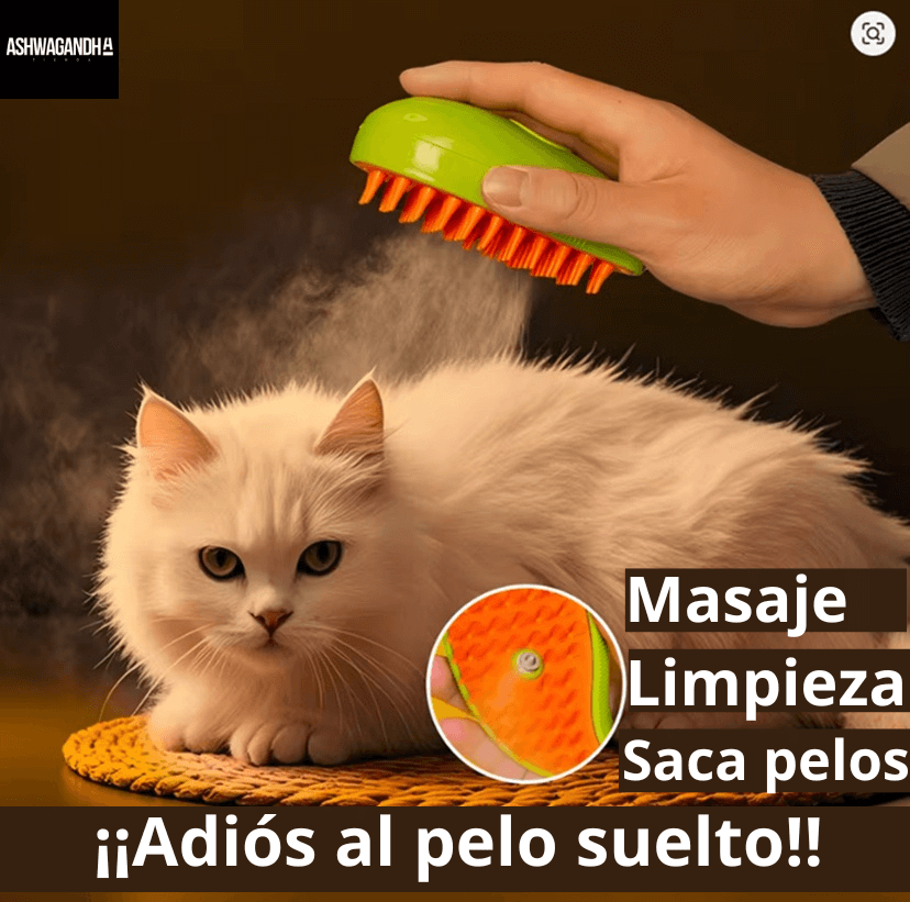 Cepillo de vapor para Mascotas 3 EN 1
