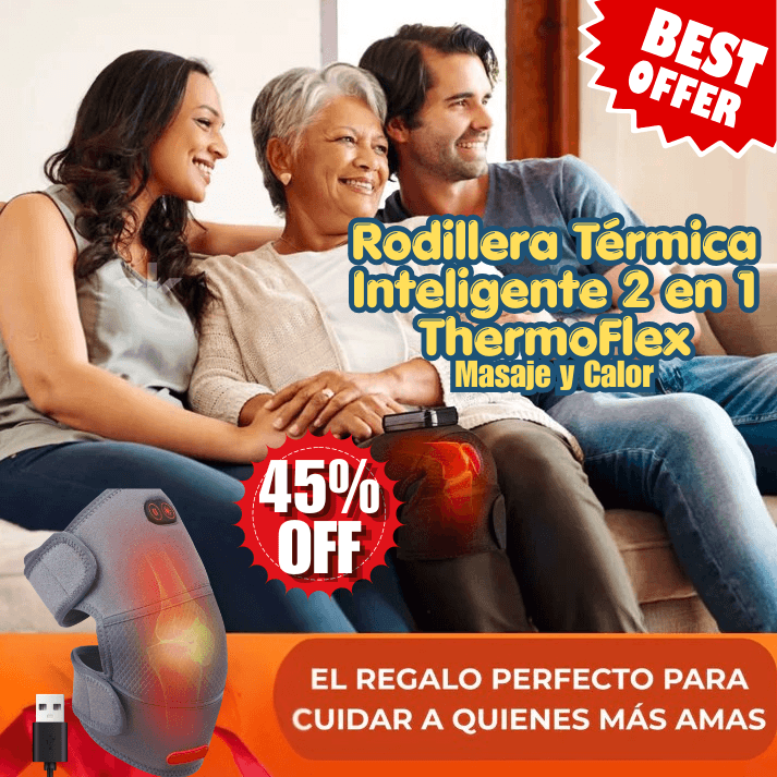 Rodillera Térmica Inteligente 2 en 1 ThermoFlex - Alivia el dolor de rodilla en minutos