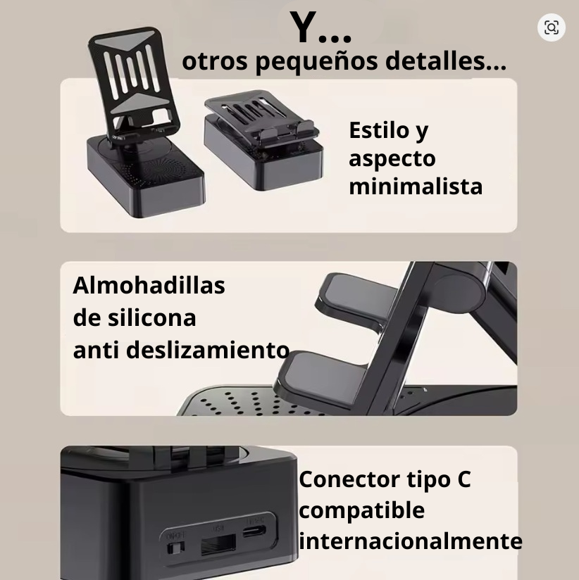 Soporte para celular 3 en 1 Sonic Hold 360