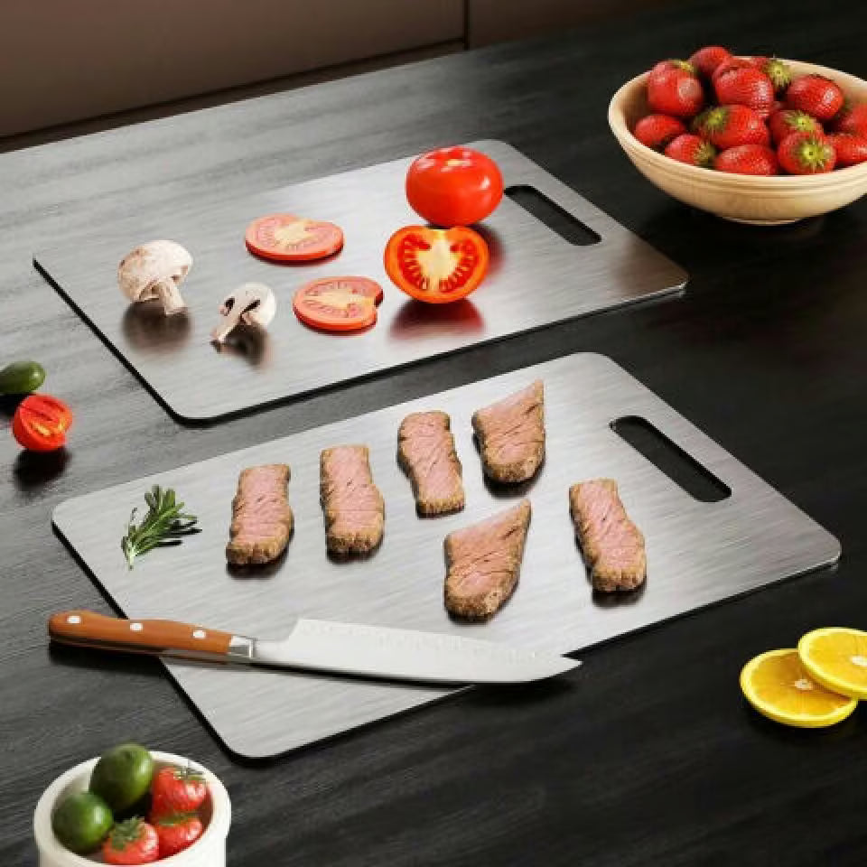 Tabla de Acero Inoxidable PureCut — La tabla que no esconde bacterias