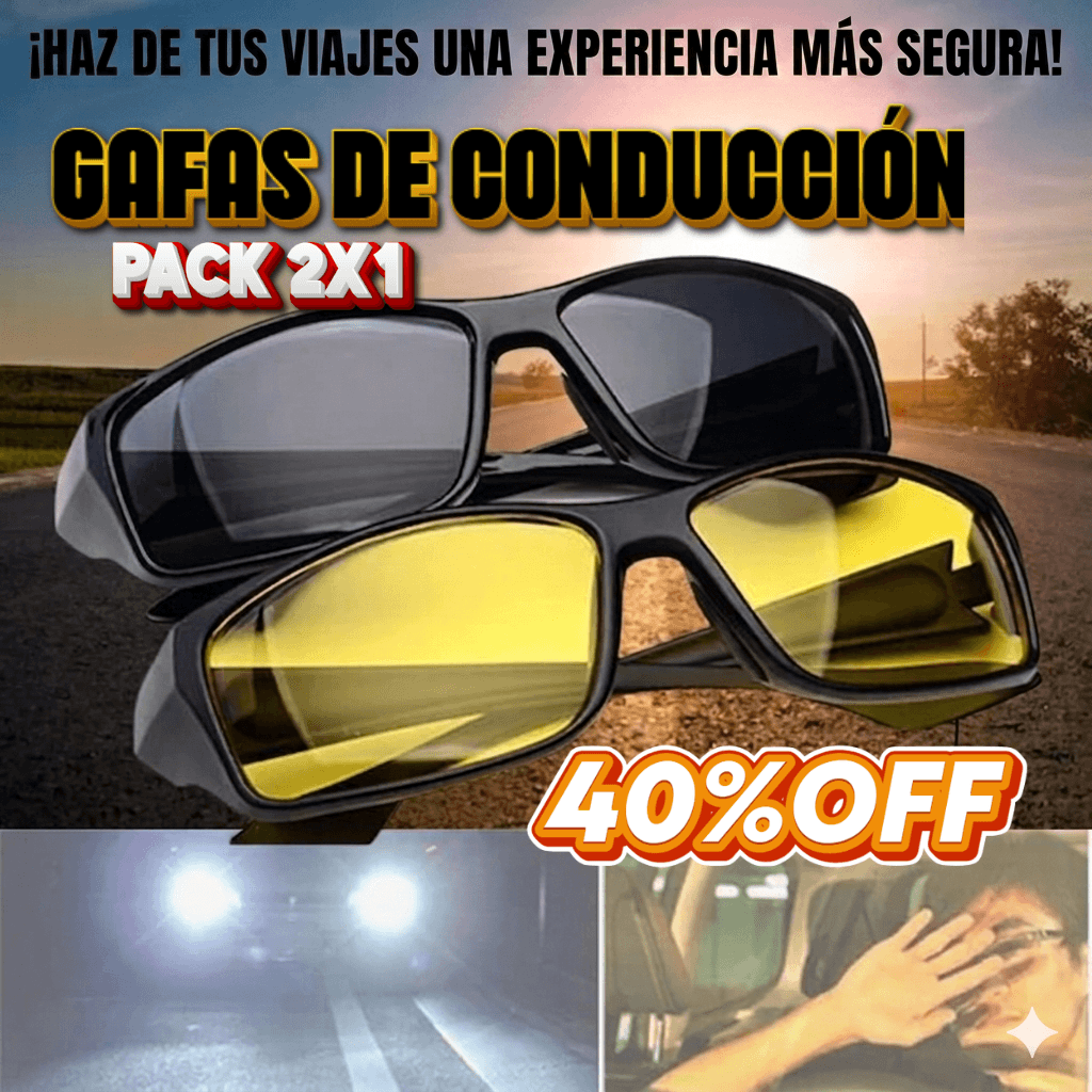 PACK 2X1 Gafas de Conducción Día Y Noche HD
